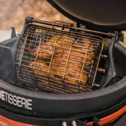 2 Paniers Rôtissoire + Tige JoeTisserie Barbecue Classic Et Big Joe - Kamado Joe -Cuisine Bbq 2 paniers joetisserie classic big kamado joe 2020000029953 4