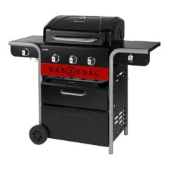 Barbecue Hybride Gaz Et Charbon De Bois Gas2Coal 2.0 330 - Char-Broil -Cuisine Bbq barbecue gas2coal 330 hybride charbon gaz charbroil 4260547594431 3