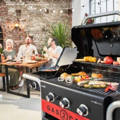 Barbecue Hybride Gaz Et Charbon De Bois Gas2Coal 2.0 330 - Char-Broil -Cuisine Bbq barbecue gas2coal 330 hybride charbon gaz charbroil 4260547594431 5