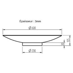 Brasero En Acier Corten Rond ⌀60 Cm - Nordic Flame -Cuisine Bbq brasero acier corten esprit barbecue 2020000027720 5