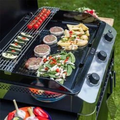 Combo Plancha Gaz Fusion 75 Inox Marin 3 Brûleurs + Chariot - ENO -Cuisine Bbq combo fusion 75 inox eno 2020000038122 7