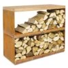 Meuble Dressoir Range-bois Acier Corten - Ofyr -Cuisine Bbq dessoir ofyr range bois brasero 7430440898852