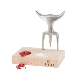 Fourchette à Viande Tridens Inox Brossé + Support -Cuisine Bbq fourchette viande tridens inox 3770012105006 2