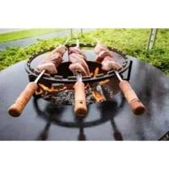 Set De Cuisson Horizontale Pour Brasero OFYR 100 -Cuisine Bbq grill brochette horizontal 100 brasero ofyr 7430440998965 1