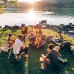 Brasero Corten Triple ⌀120 Cm - Höfats -Cuisine Bbq hofats triple 120 cm 4260447330443 3