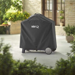 Housse Premium Q Séries 300/3000 Et 2000 Avec Chariot - Weber -Cuisine Bbq housse weber de luxe pour q300 0077924059254 3