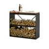 Meuble Dressoir Range-bois Noir - Ofyr -Cuisine Bbq ofyr dessoir range bois noir 7436933035018