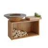 Brasero Plancha OFYR Island 100 En Corten + Plan De Travail Teck -Cuisine Bbq ofyr island 100 brasero plancha 7430440898821