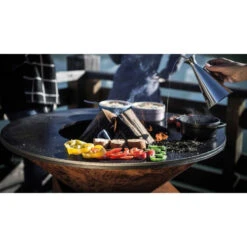 Pack Brasero Classic 85 Corten + Couvercle - OFYR -Cuisine Bbq pack brasero plancha classic 85 corten couvercle 2020000033615 2