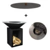 Pack Brasero Storage 100 Noir + Couvercle - OFYR -Cuisine Bbq pack brasero plancha storage 100 noir couvercle 2020000033721