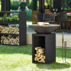 Pack Brasero Storage 85 Noir + Couvercle - OFYR -Cuisine Bbq pack brasero plancha storage 85 noir couvercle 2020000033714 2