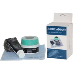 PACK Combo Plancha Gaz Modern 60 Acier Gris / Noir + Chariot + Kit De Nettoyage - Forge Adour -Cuisine Bbq pack combo modern 60 gaz 2020000034766 4