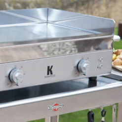 Pack Plancha Gaz K 65 Cm + Desserte Plein Air - Krampouz -Cuisine Bbq pack k 65 gaz chariot plein air krampouz 2020000031512 3