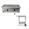 Pack Plancha Gaz Samba + Chariot Compact Plein - Krampouz -Cuisine Bbq pack samba gaz chariot krampouz 2020000032984