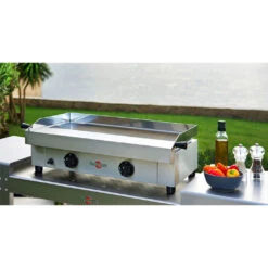 Pack Plancha Gaz Saveur 64 Cm + Desserte Plein Air - Krampouz -Cuisine Bbq pack saveur 64 cm chariot plein air 2020000031468 3