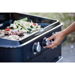 Plancha Gaz Enosign 80 Bleue Navy Avec Capot - ENO* -Cuisine Bbq plancha enosign 80 bleue navy capot eno 3224780040095 5