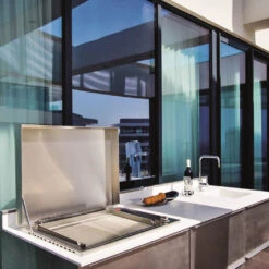 Plancha Gaz Encastrable Oasi 55 Lisse Rainurée - Planet -Cuisine Bbq plancha planet inox gaz oasi 55 lisse rainuree 8033945789046 3