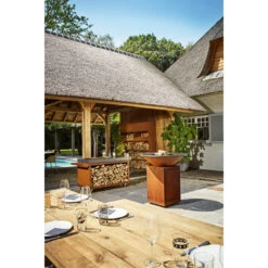 Table Corten Pro Céramique Gris Foncé Ofyr -Cuisine Bbq table corten pro ceramique gris fonce 2020000019268 2